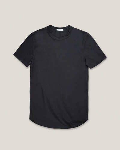 schwarz-rundsaum-t-shirt